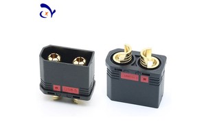 QS8-S Quick Pog In-Plug Electrical Car Adaptor Anti-Spark High Current 110A 500V 2P Male/Female Pins Brass Contacts Connector