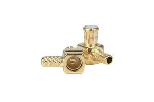 MCX-C-JW1.5 Male Coaxial Connector Manufacturer Supply Right Angle MCX Male Connector Crimp RG316