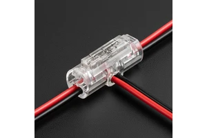 Stripping-Free Quick Wire Connector 2 Pin Copper Contact PC Automotive Electrical Connector for Vehicle Repair Modification