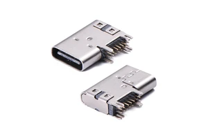 Coorle USB-C 3.1 14Pin Through Hole Right Angle 90 Degree Socket Connector