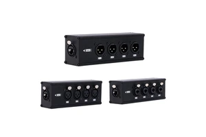 4 Channel Multi Network 3Pin XLR to Ethercon-Compatible RJ45 Cat5 Ethernet Signal Extender for Live Stage,Audio Recording Studio