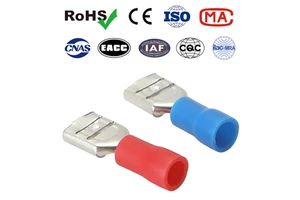 Pre-insulated Copper Tin Plated 250V Quick Disconnect Connector Male and Female Spade Lug Butt Splice Crimp Terminal