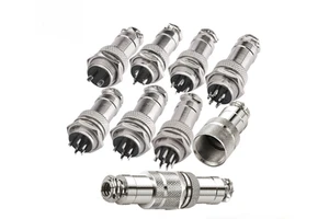 YMYS Aviation Connector GX16 2-10 Pin Cable Male/Female Connectors Aluminum Alloy Stainless Steel for Lightweight Space