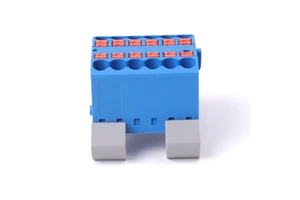 RPTKIX 12X2.5-NS35A Distribution Block, 12 Position Push-in Terminal Block 24A 450V DIN Rail Mount Power Distributor