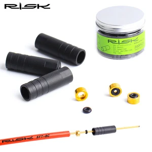 RISK 4/5mm Bicycle Brake Cable End Cap With Seal Ring Parts Dustproof Outer Cable Tube End Tip Cap for MTB Road Bike Shift Brake
