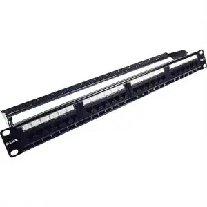 Durable 19'' Patch Panel 24 Port 1u 19inch UTP Network Patch Panel Cat6 Cat5e Lan Patch Panel