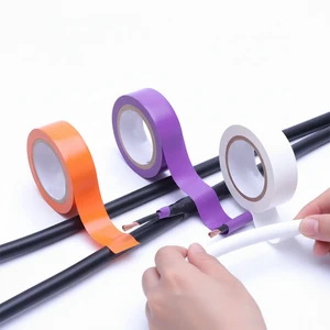High Temperature 15m PVC Thermal Electrical Insulating Tape High Voltage Colored Flame Retardant Vinyl Tape