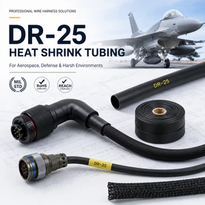 MIL-Connector ZH-DR25 4.8mm (3/16 in) Flexible DR-25 Compatible Replacement for Wire Harness Repair