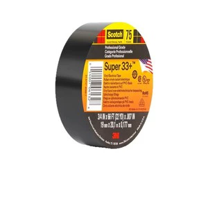 3M Super 33+ PVC Insulating Electrical Tape for Electricians-Waterproof Flame-Resistant & Wear-Resistant