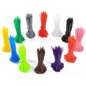 Factory Customized Nylon 66 Cable Ties Various Colors Anti-Aging Self-Locking Reusable 250mm 300mm 350mm 400mm 450mm Zip Ties