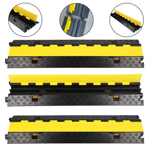 New Design Channel Rubber Cable Bridge Ramp Protector Outdoor Event Rubber Cable Protector Cable Ramp