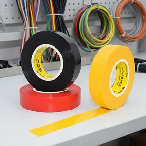 Industrial Grade PVC Electrical Tape 0.15mm X 18mm X 10m-600V Rated Cold Resistant (-18C 80C) Low High Voltage Application