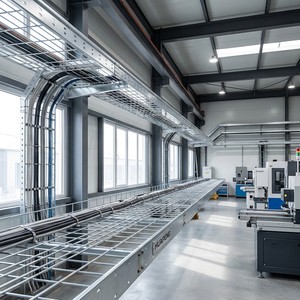 HUAPENG High-Quality Heavy-Duty Metal Wire Mesh Cable Tray Custom Carbon Steel Wire Mesh Cable Tray