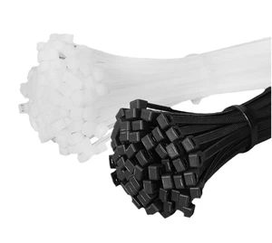 Self-Locking Nylon Cable Ties-China Manufacturer White & Black Colors Industrial Use TS Brand