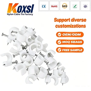 Heavy Duty Custom Flat Cable Clips Square Nail Wire Clips Wall Cable Staples Fasteners Direct Factory Supplier CE REACH