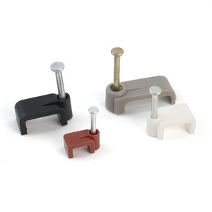 PE Elasticity and Shock Resisting Flat Cable Clips Save Time and Cost