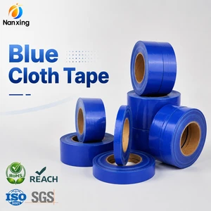 Premium Heavy Duty Blue Duct Tape Waterproof Strong Adhesive Single Sided Easy Tear Cloth Tape High Tack Residue Free