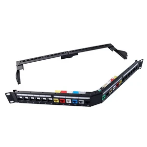 48 Port Blank Keystone Patch Panel 1U 19 Inch Rack Mount RJ45 Empty Network Panel