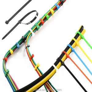 Cable Ties Eco-friendly Durable Size Custom Nylon Zip Tie White or Black Cable Wire Tie