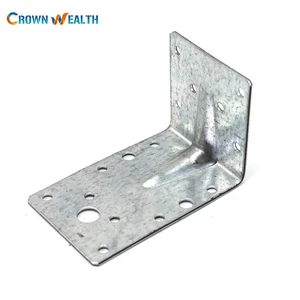 Wood Beam Connector Metal Cubicle Bracket Galvanized Steel Corner Angle Bracket