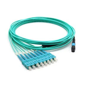 8/12/24 Cores MPO Fiber Patch Cable Patch Cord MPO Fiber Optic Cable 1M 3M 5M Or Customized