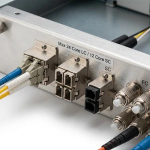 ZAWEDA DF002 SC/APC Pigtail SC/LC Aluminium Fibre Optic Patch Panel Drawer Rack Mount ODF Data Center Use Used