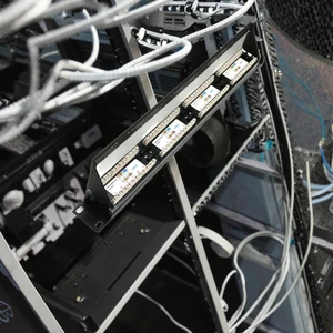 High Quality 24 Port Cat5e Cat6 Silver Patch Panel