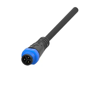 M15 Electrical Waterproof Connectors Male Female PA66 Connector Cable 2 3 4 5 Pin Plug for Lighting 10A Rated Current Copper