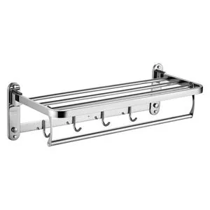 Wall-Mounted Aluminum Space-Themed Bath Hardware Set Includes Towel Rack Bathroom Shelves Towel Holder