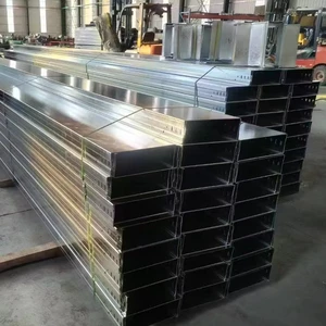 Network Steel Cable Tray Stainless Steel Aluminum Alloy Channel Perforated Trunking with Cover