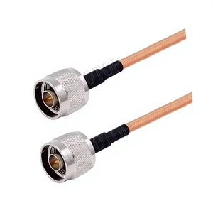 RG400 Coax Cable Double Shielded Crimp UHF PL259 N Type TNC BNC Male Female Connector Extension Brass Copper