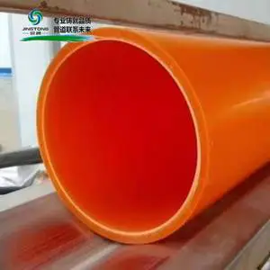 3 Inch 6 Inch 110mm 160mm Bulk Orange MPP Conduit Pipe for Electrical Wiring Underground Cable Protection