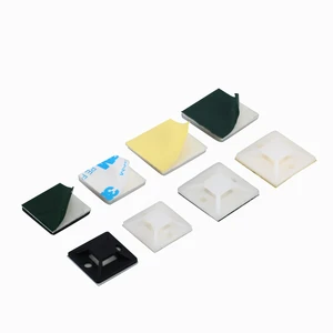 Custom Logo Printing Available Self-adhesive Tie Mounts for Cabinet Cable Arrangement