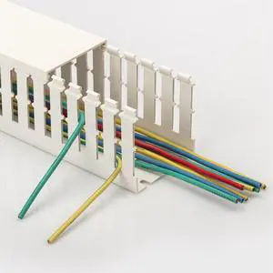 Low Priced PVC Cable Duct Half round Wiring Trunking in Grey for Floor Installations
