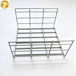 Wire Mesh Carbon Steel Galvanized Cable Management Tray For Communication Power Engineering