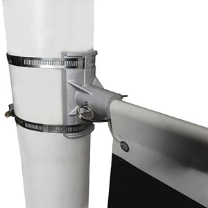Professional Lamppost Banner Sign Mounting Brackets-Metal Powder Coated Adjustable Height Outdoor Use
