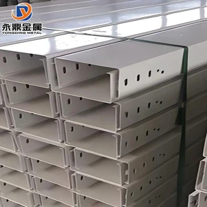 Electrical Wire Mesh Perforated Solid Bottom Ladder Trough Industrial Galvanized Steel Cable Tray Systems Construction ISO
