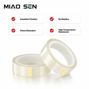 High Temperature Resistant Transparent PET Silicone Hot Melt Single Sided Insulating Tape Wavy Zipper Edge No Residue