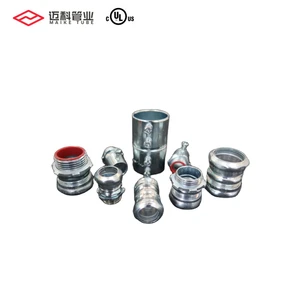 Factory Direct Electrical Conduit Pipe Steel EMT Fittings Set Screw Compression Type Coupling Connector