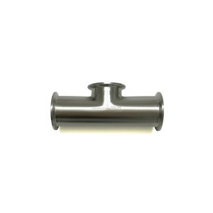 Inox Italia OEM Short Clamp Tee AISI 316L BPE Sanitary Stainless Steel Pipe Fitting 2 In Length 2 Mm Thickness