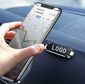 Hot Selling Magnetic Mini Strip Adhesive Stick on Dashboard Mobile Holder Magnetic Car Phone Mount