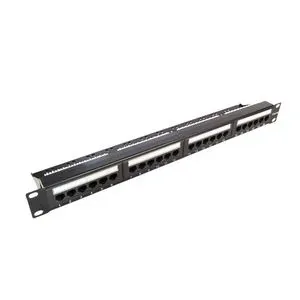 19 Inch 1U Shielded 24port Rj12 Rj11 Rj45 Telephone Patch Panel