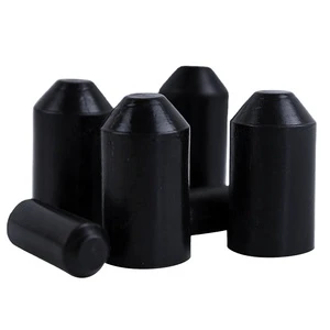 Hot Selling Pipe End Caps Waterproof Electrical Cable Caps 12mm Heat Shrink Black End Caps