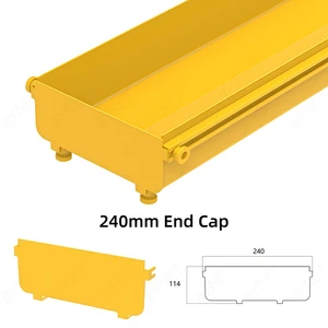 End Cap of 240mm Fiber Cabel Duct Tray Terminator for Decorative Cover
