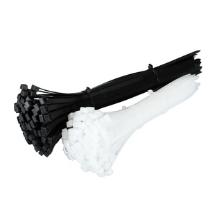 High Quality Industrial Electrical Self-Locking Nylon Cable Ties 200mm 300mm Lengths Black White Color