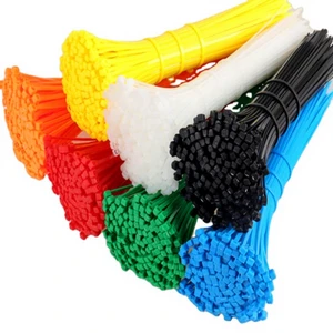 HOT SEAL Multi - Color Elastic Plastic Cable Ties for Tidy Cable Management & Rubber Twist Ties
