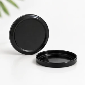 55mm Tin Lid Metal Jar Cap Glossy Screw Cap Airtight Leak Proof Tinplate Lug Caps For Glass Jars Food Spice Coffee