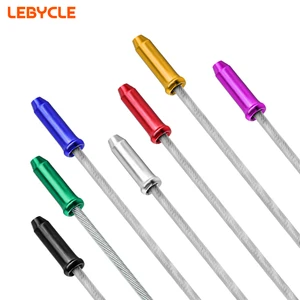 LEBYCLE MTB Road Bike Brake Cable End Cap Shift Wire End Cap Aluminum Alloy Bicycle Brake Line Gear Pipe End Cap