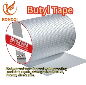 High Adhesion Butyl Waterproof Sealing Tape-Flexible Rubber Adhesive Strip For Roofing Repair Window Flashing RV Leak Prevention