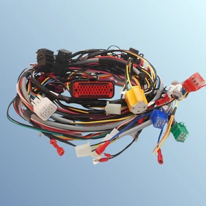 Custom Electronic Electrical Bike Car Motorcycle Wire Harness Assembly with Pure Copper Conductors and PVC Insulation